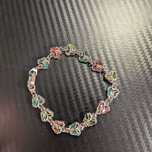 Colorful Butterfly Charm Bracelet